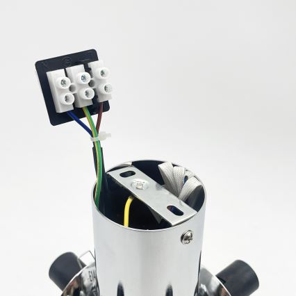 Griestu lampa SFERIO 4xE14/5W/230V spīdīgs hroms/caurspīdīgs