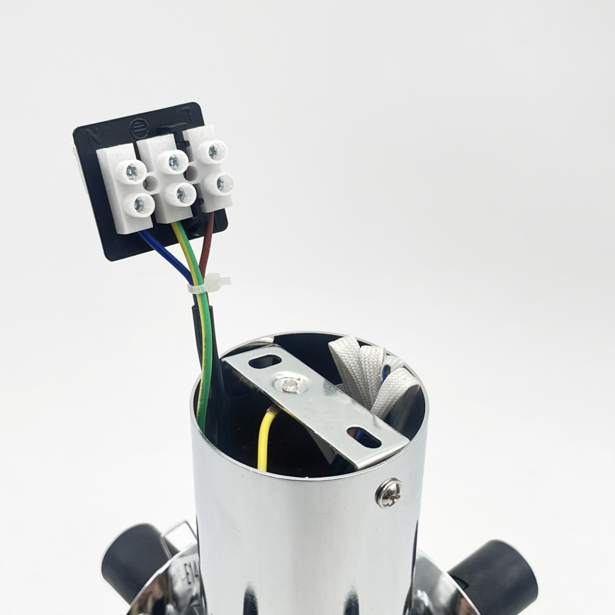 Griestu lampa SFERIO 4xE14/5W/230V spīdīgs hroms/caurspīdīgs