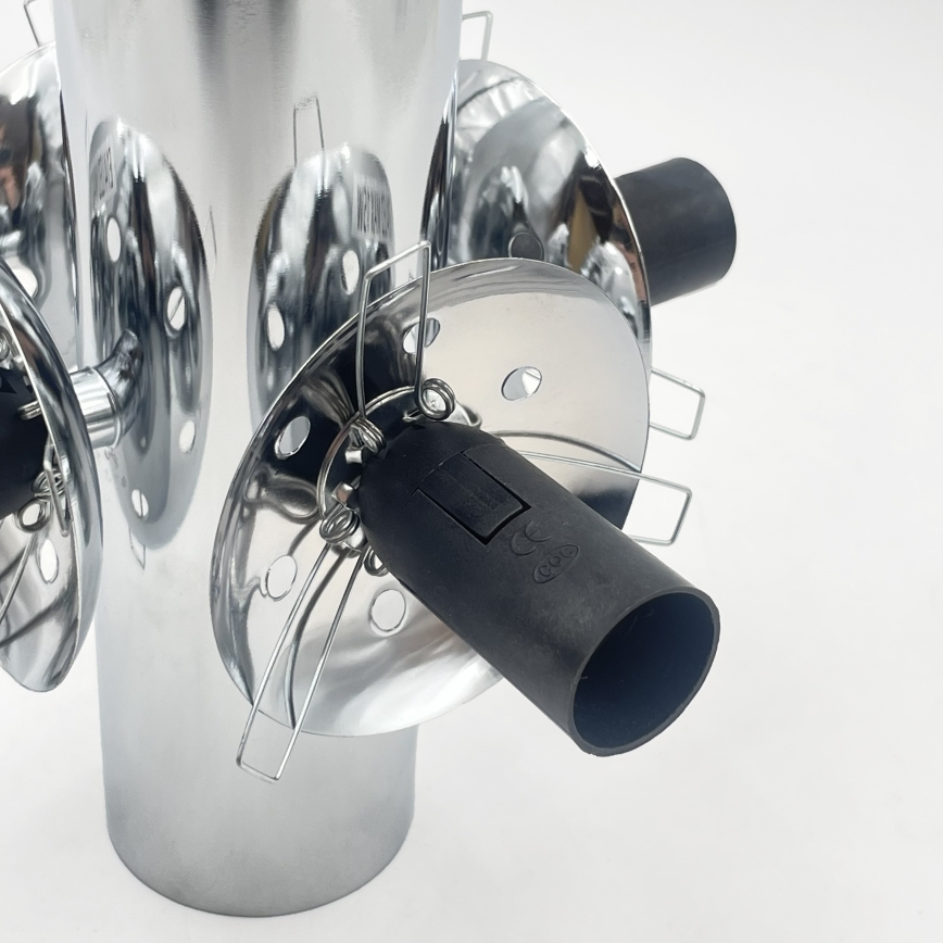 Griestu lampa SFERIO 4xE14/5W/230V spīdīgs hroms/caurspīdīgs