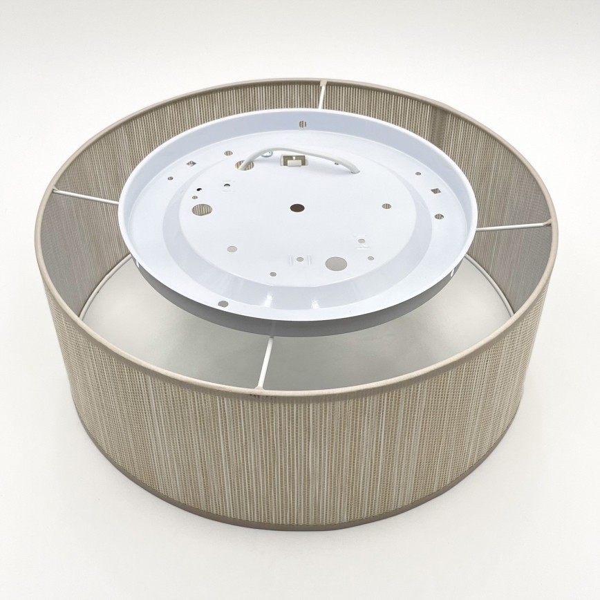 Griestu lampa SIRJA 1xE27/15W/230V Ø 35 cm, bēša