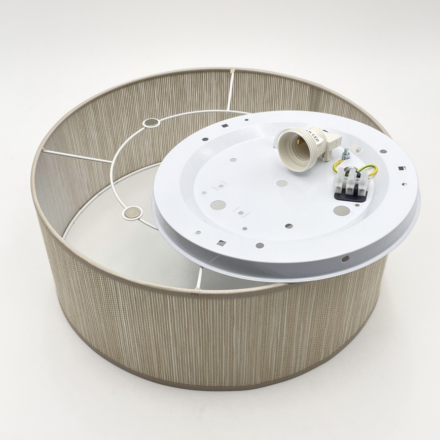 Griestu lampa SIRJA 1xE27/15W/230V Ø 35 cm, bēša