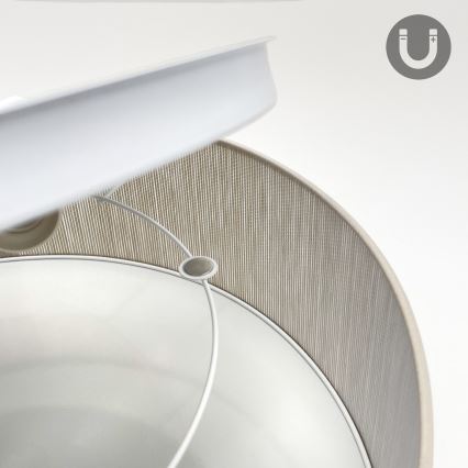 Griestu lampa SIRJA 1xE27/15W/230V Ø 35 cm, bēša