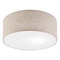Griestu lampa SIRJA 1xE27/15W/230V Ø 35 cm bēša
