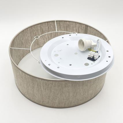 Griestu lampa SIRJA 1xE27/15W/230V Ø 35 cm bēša