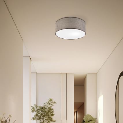 Griestu lampa SIRJA 1xE27/15W/230V Ø 35 cm brūna