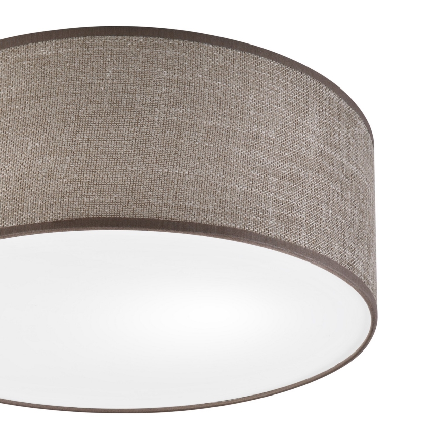 Griestu lampa SIRJA 1xE27/15W/230V Ø 35 cm brūna