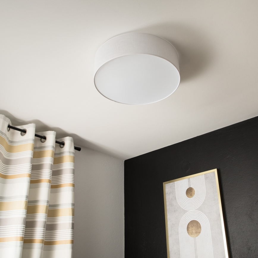 Griestu lampa SIRJA 2xE27/15W/230V, diam. 45 cm, balta