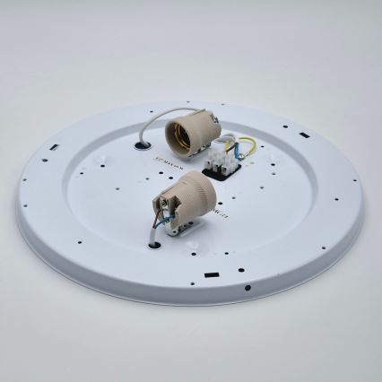 Griestu lampa SIRJA 2xE27/15W/230V, diam. 45 cm, balta