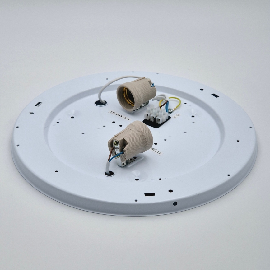 Griestu lampa SIRJA 2xE27/15W/230V, diam. 45 cm, balta