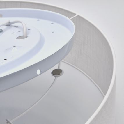 Griestu lampa SIRJA 2xE27/15W/230V, diam. 45 cm, balta