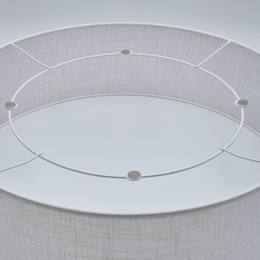 Griestu lampa SIRJA 2xE27/15W/230V, diam. 45 cm, balta