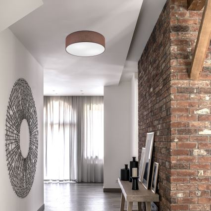 Griestu lampa SIRJA 2xE27/15W/230V diam. 45 cm brūna