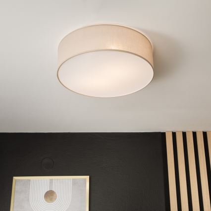 Griestu lampa SIRJA 2xE27/15W/230V Ø 45 cm bēša