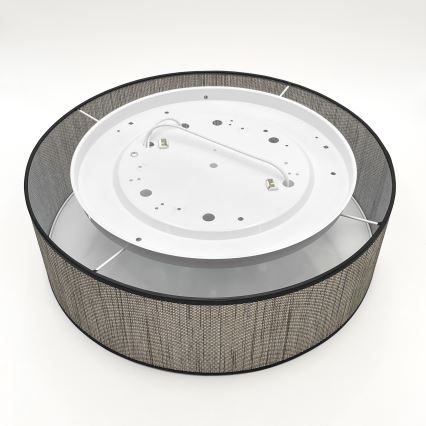 Griestu lampa SIRJA 2xE27/15W/230V Ø 45 cm brūna