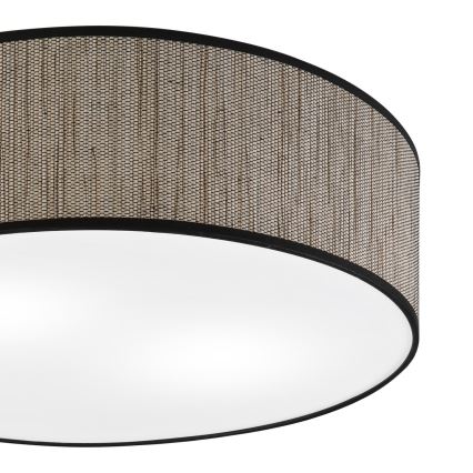 Griestu lampa SIRJA 2xE27/15W/230V Ø 45 cm brūna