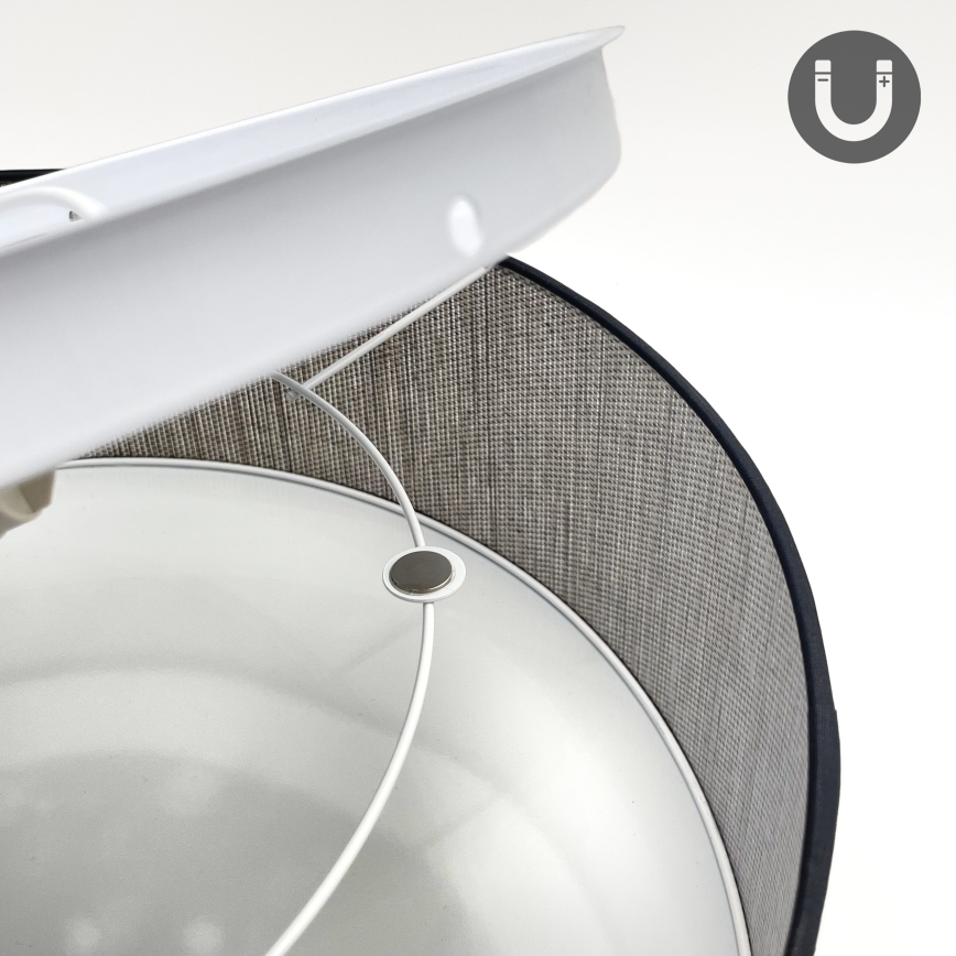 Griestu lampa SIRJA 2xE27/15W/230V Ø 45 cm brūna