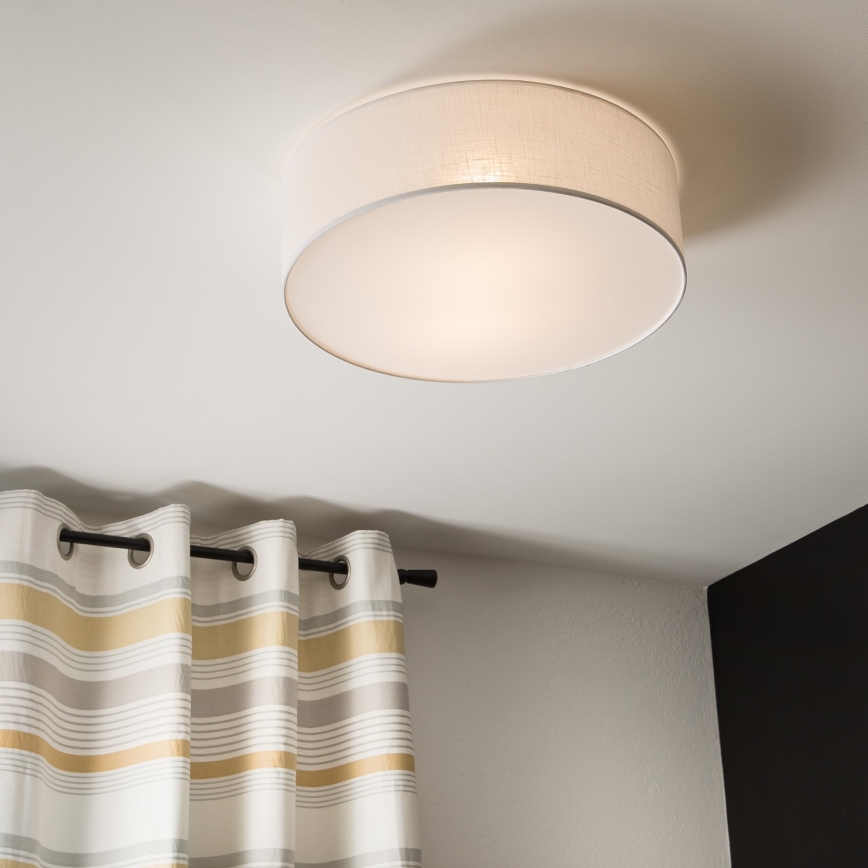 Griestu lampa SIRJA 2xE27/60W/230V d. 45 cm balta