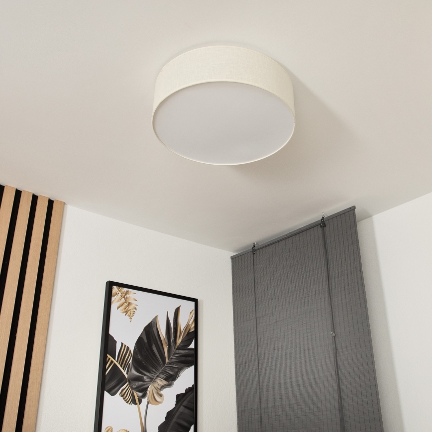 Griestu lampa SIRJA 2xE27/60W/230V d. 45 cm krēmkrāsa