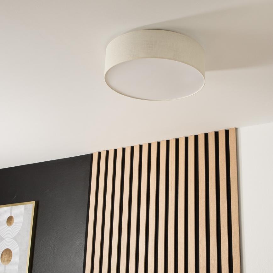 Griestu lampa SIRJA 2xE27/60W/230V d. 45 cm krēmkrāsa
