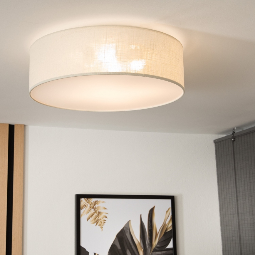 Griestu lampa SIRJA 2xE27/60W/230V d. 45 cm krēmkrāsa