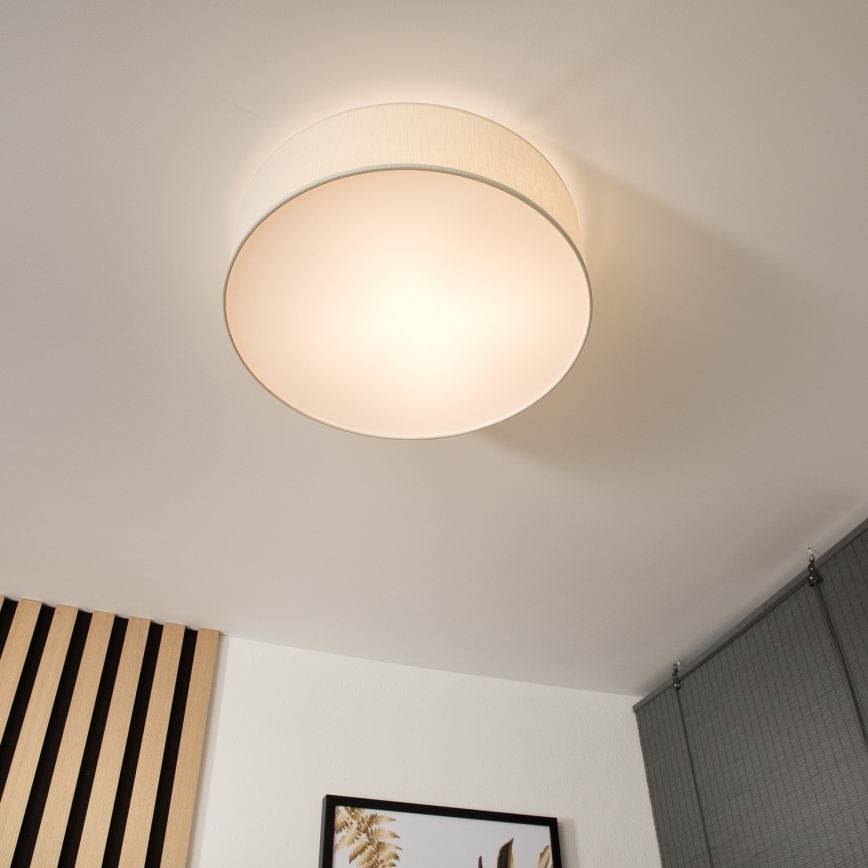 Griestu lampa SIRJA 2xE27/60W/230V d. 45 cm krēmkrāsa