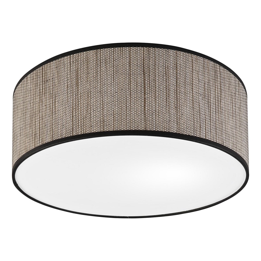 Griestu lampa SIRJA 2×E27/15W/230V, Ø 35 cm, brūna