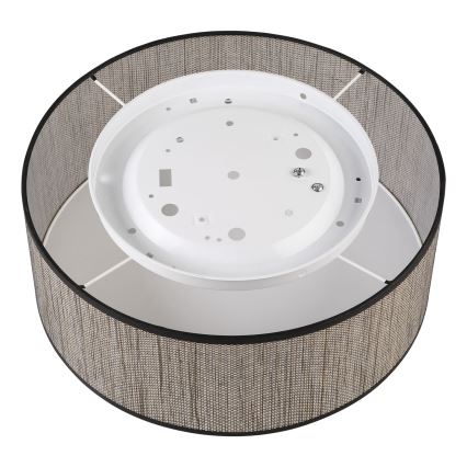 Griestu lampa SIRJA 2×E27/15W/230V, Ø 35 cm, brūna