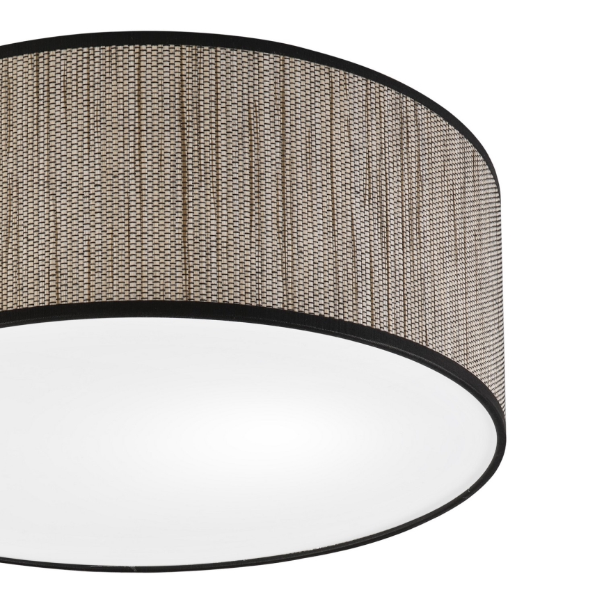 Griestu lampa SIRJA 2×E27/15W/230V, Ø 35 cm, brūna