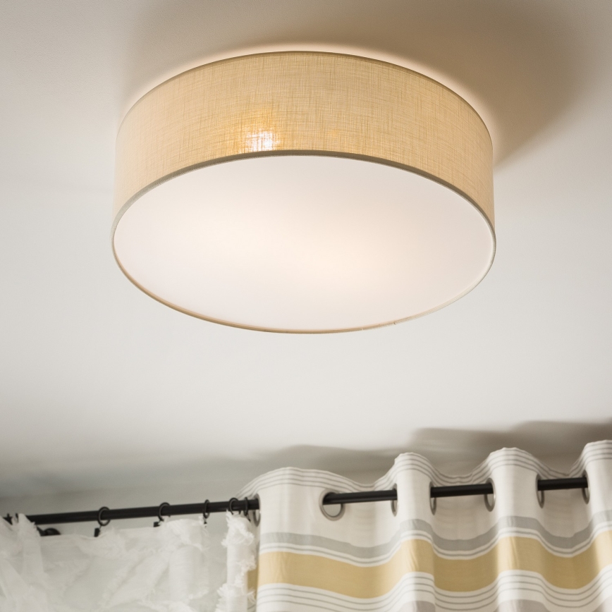 Griestu lampa SIRJA DOUBLE 4xE27/15W/230V d. 45 cm krēmkrāsa