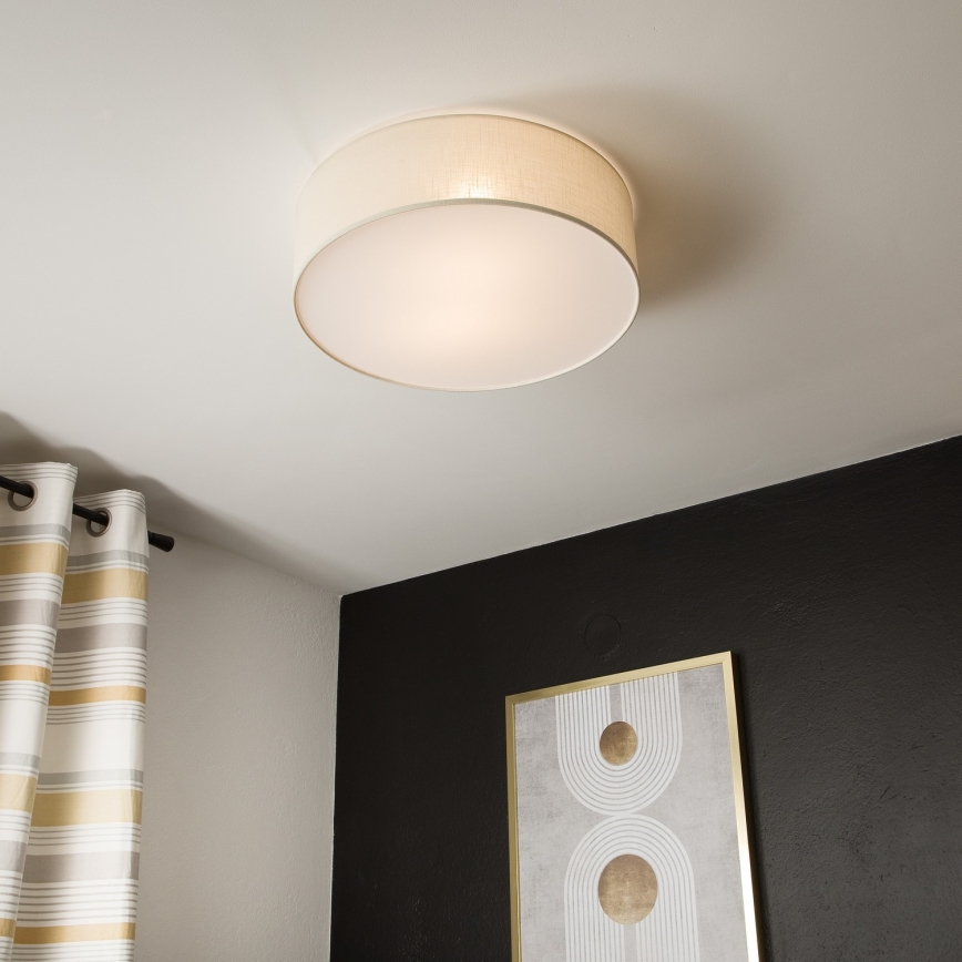 Griestu lampa SIRJA DOUBLE 4xE27/15W/230V d. 45 cm krēmkrāsa