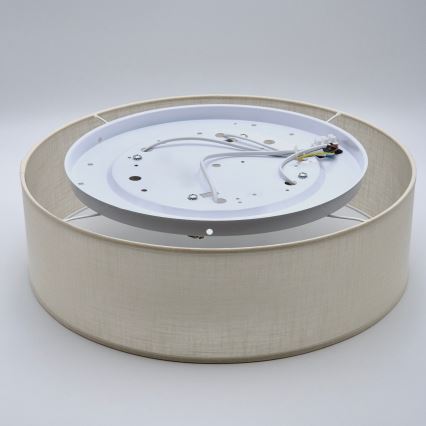 Griestu lampa SIRJA DOUBLE 4xE27/15W/230V d. 45 cm krēmkrāsa