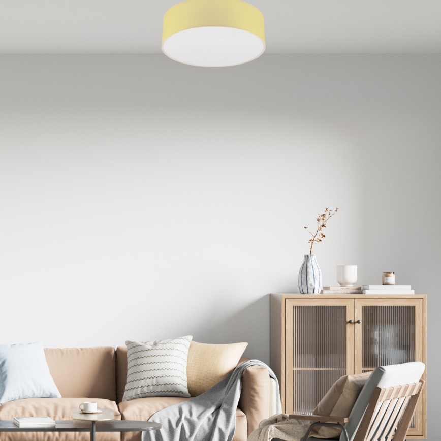 Griestu lampa SIRJA PASTEL 2xE27/15W/230V pr. 45 cm dzeltena