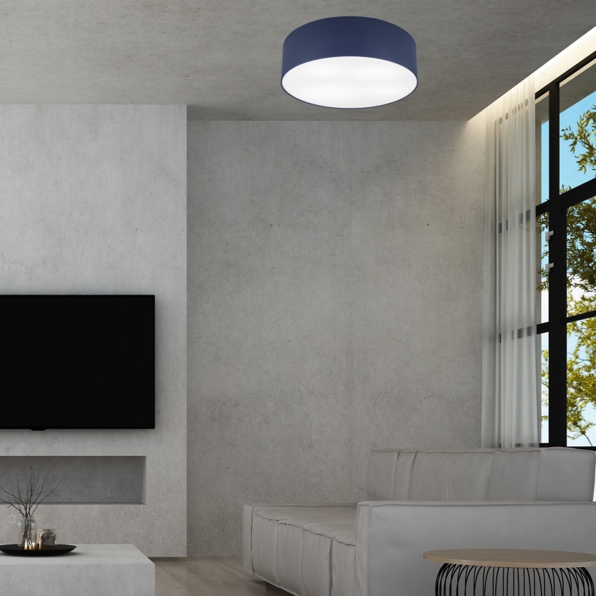Griestu lampa SIRJA PASTEL DOUBLE 4xE27/15W/230V d. 45 cm tumši zila