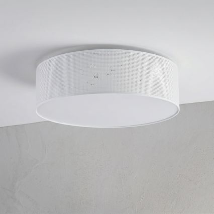 Griestu lampa SIRJA PLISADO 4xE27/15W/230V Ø 45 cm balta