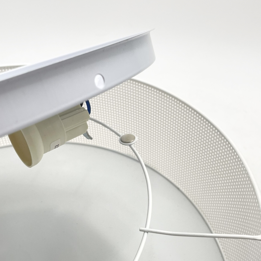 Griestu lampa SIRJA PLISADO 4xE27/15W/230V Ø 45 cm balta