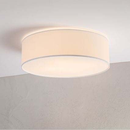 Griestu lampa SIRJA PLISADO 4xE27/15W/230V Ø 45 cm balta