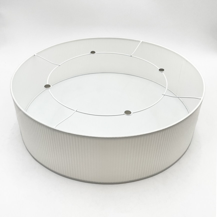 Griestu lampa SIRJA PLISADO 4xE27/15W/230V Ø 45 cm balta