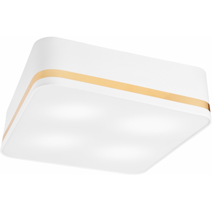 Griestu lampa SIRJA SQUARE 4xE27/60W/230V 45x45 cm balta