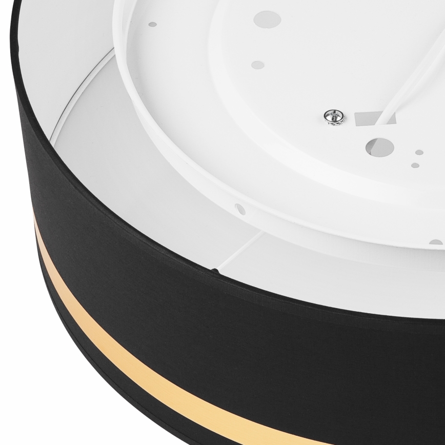 Griestu lampa SIRJA STRIPE 4xE27/15W/230V d. 45 cm melna