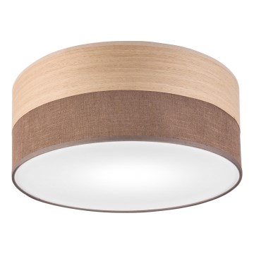 Griestu lampa SIRJA WOOD 1xE27/15W/230V d. 35 cm brūna/ozols