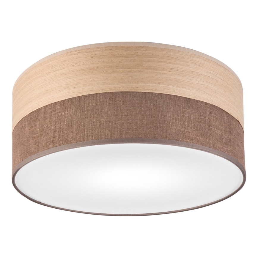 Griestu lampa SIRJA WOOD 1xE27/15W/230V d. 35 cm brūna/ozols