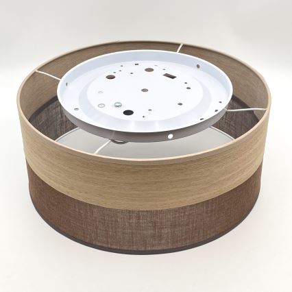 Griestu lampa SIRJA WOOD 1xE27/15W/230V d. 35 cm brūna/ozols