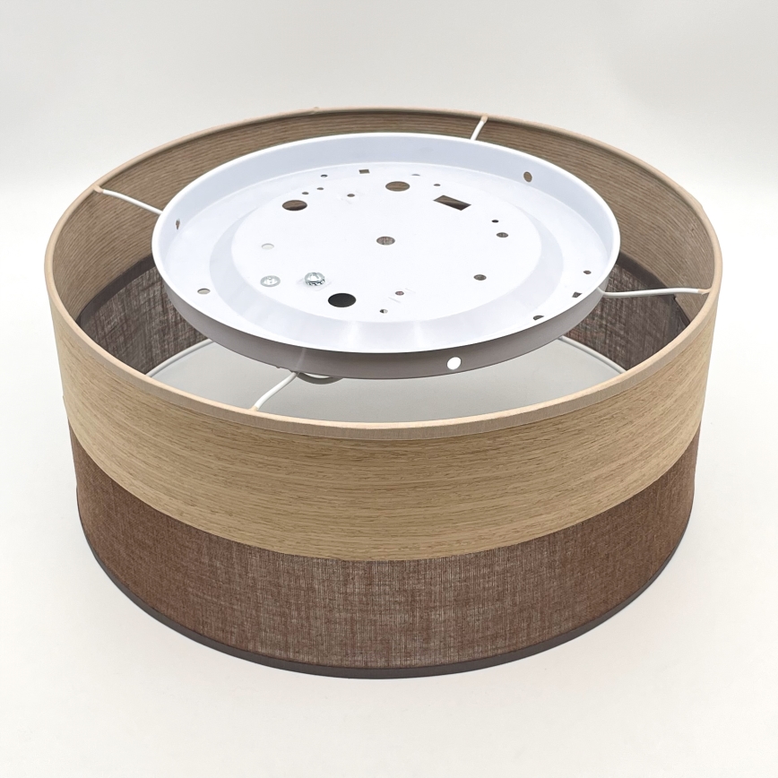 Griestu lampa SIRJA WOOD 1xE27/15W/230V d. 35 cm brūna/ozols