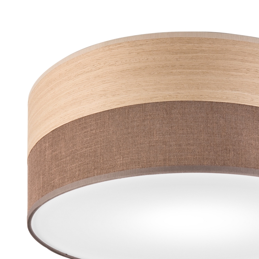 Griestu lampa SIRJA WOOD 1xE27/15W/230V d. 35 cm brūna/ozols