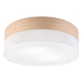 Griestu lampa SIRJA WOOD 2xE27/15W/230V d. 45 cm balta/ozols