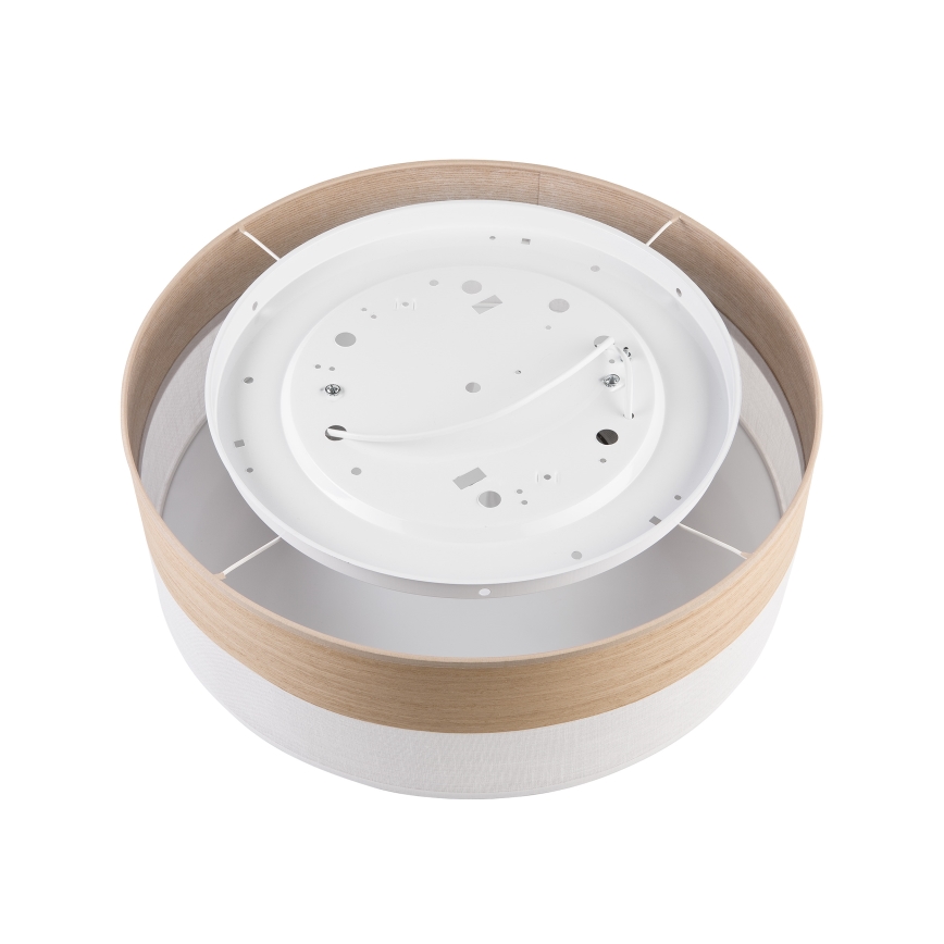 Griestu lampa SIRJA WOOD 2xE27/15W/230V d. 45 cm balta/ozols