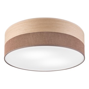 Griestu lampa SIRJA WOOD 2xE27/15W/230V d. 45 cm brūna/ozols