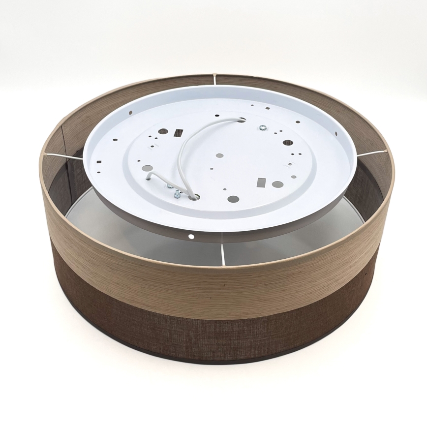 Griestu lampa SIRJA WOOD 2xE27/15W/230V d. 45 cm brūna/ozols
