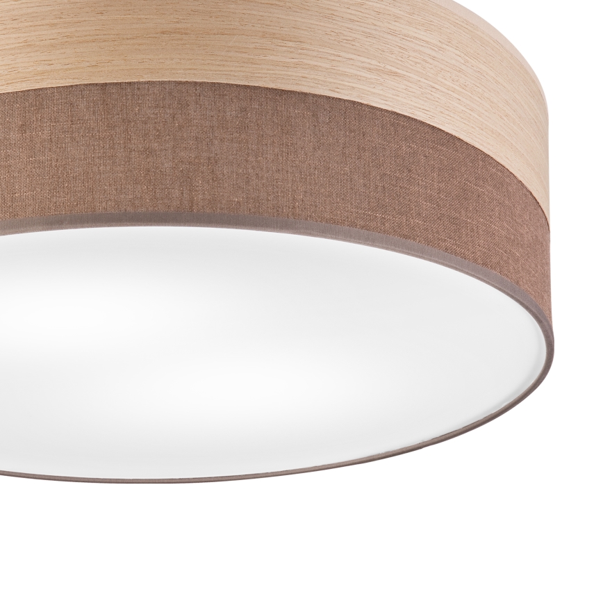 Griestu lampa SIRJA WOOD 2xE27/15W/230V d. 45 cm brūna/ozols