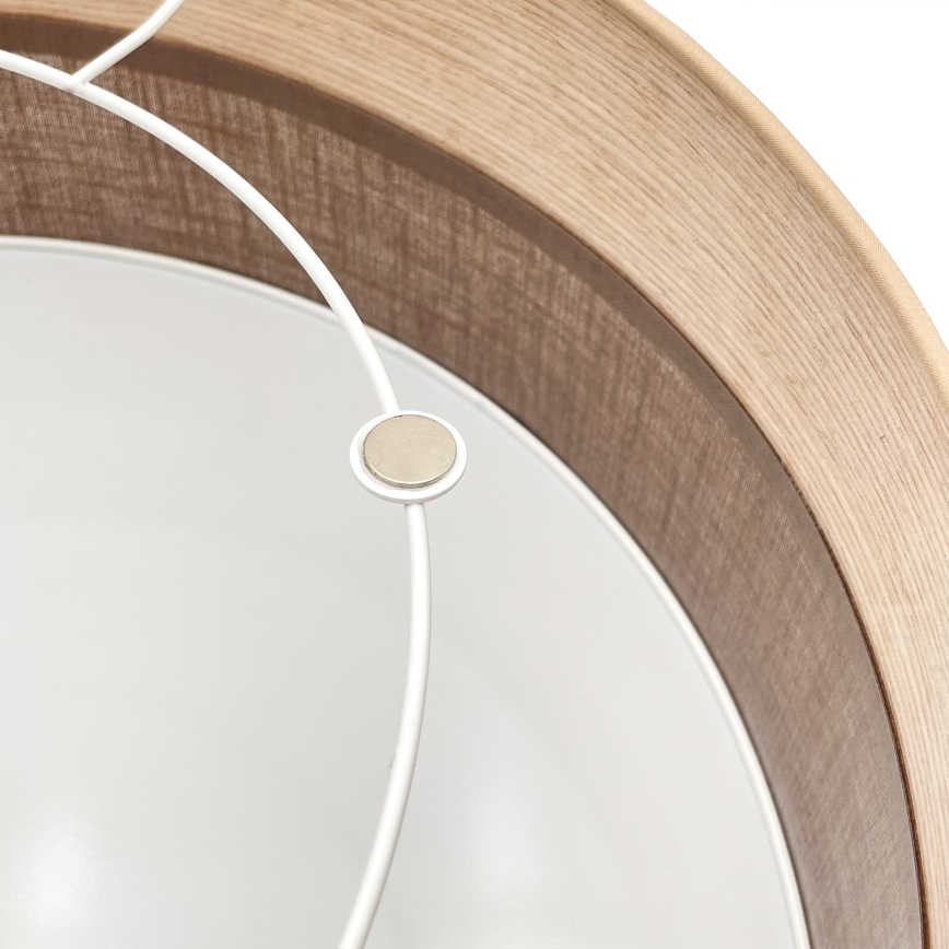 Griestu lampa SIRJA WOOD 2xE27/15W/230V d. 45 cm brūna/ozols